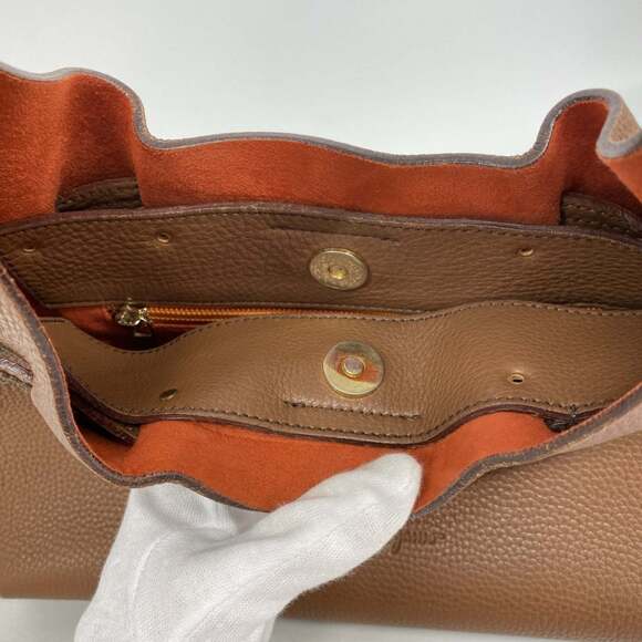 Salvatore Ferragamo handbag, leather, brown, women's. - Picture 7 of 14